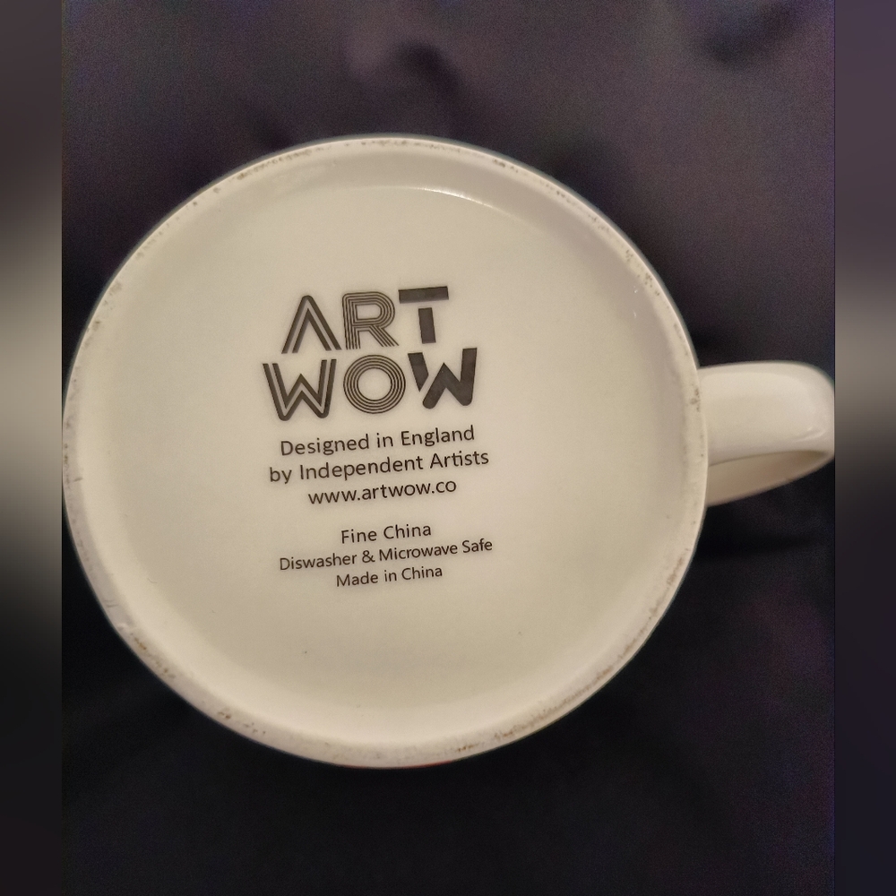 Art Wow Oversized Ceramic Vintage Festive Dog Pattern Holiday Mug - Picture 6 of 7